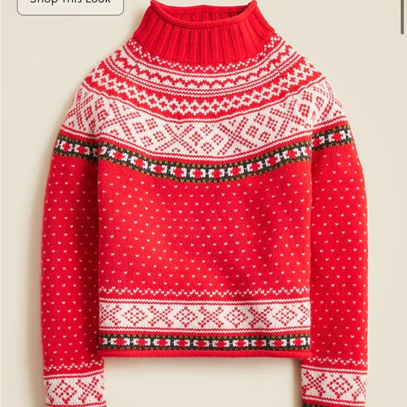 J. Crew Fair Isle 2025 Rollneck™ sweater in vintage wool - Picture 2 of 5